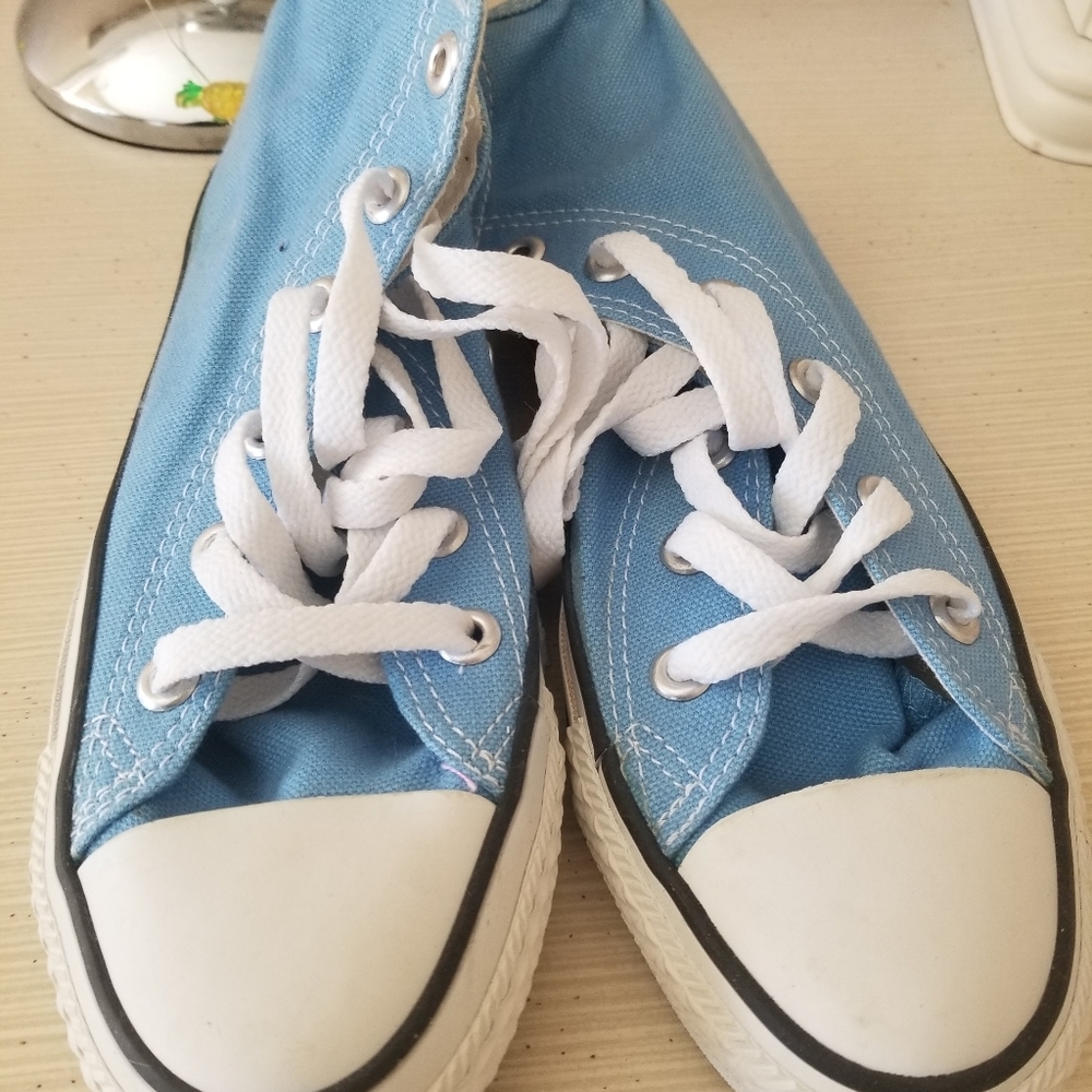 Blue Converse Sneakers